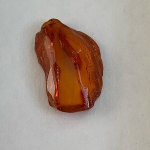 Genuine Natural Baltic Amber Raw Specimen — Deep Cognac Honey —